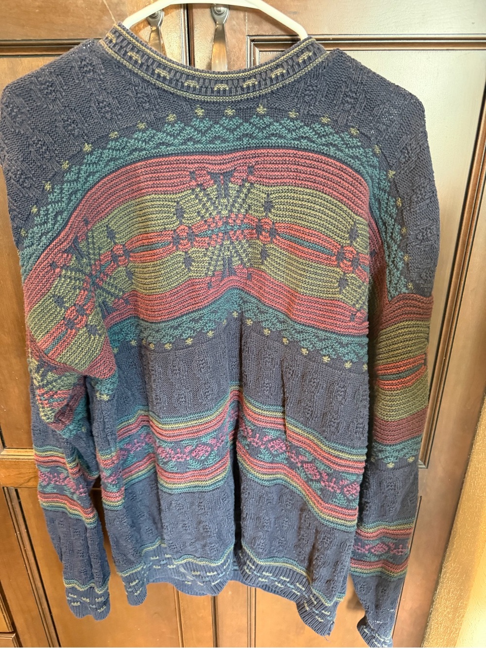 Vintage 90s Sweater
AIGNER Geometric Strip 3D
Knit Pullover Cable Knit